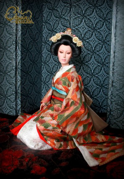 Japanese traditional costume for medium doll size
